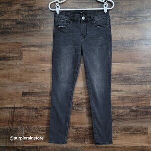 STS Blue Emma Skinny Crop Jeans Size 27 Mid Rise Black Wash Stretch Denim